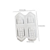 4-Grid House Ornament Silicone Mold – DIY Resin & Gypsum European Style Pendant Mold for Crafts & Home Decoration