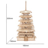 Robotime 3D Wooden Puzzle – Big Ben, Tower Bridge, Pagoda Building Model Kits for Kids & Adults, Educational DIY Craft Toy Gift