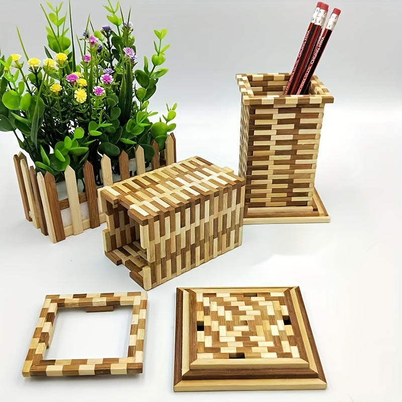 Value Pack 32/64pcs Square Bamboo Craft Sticks