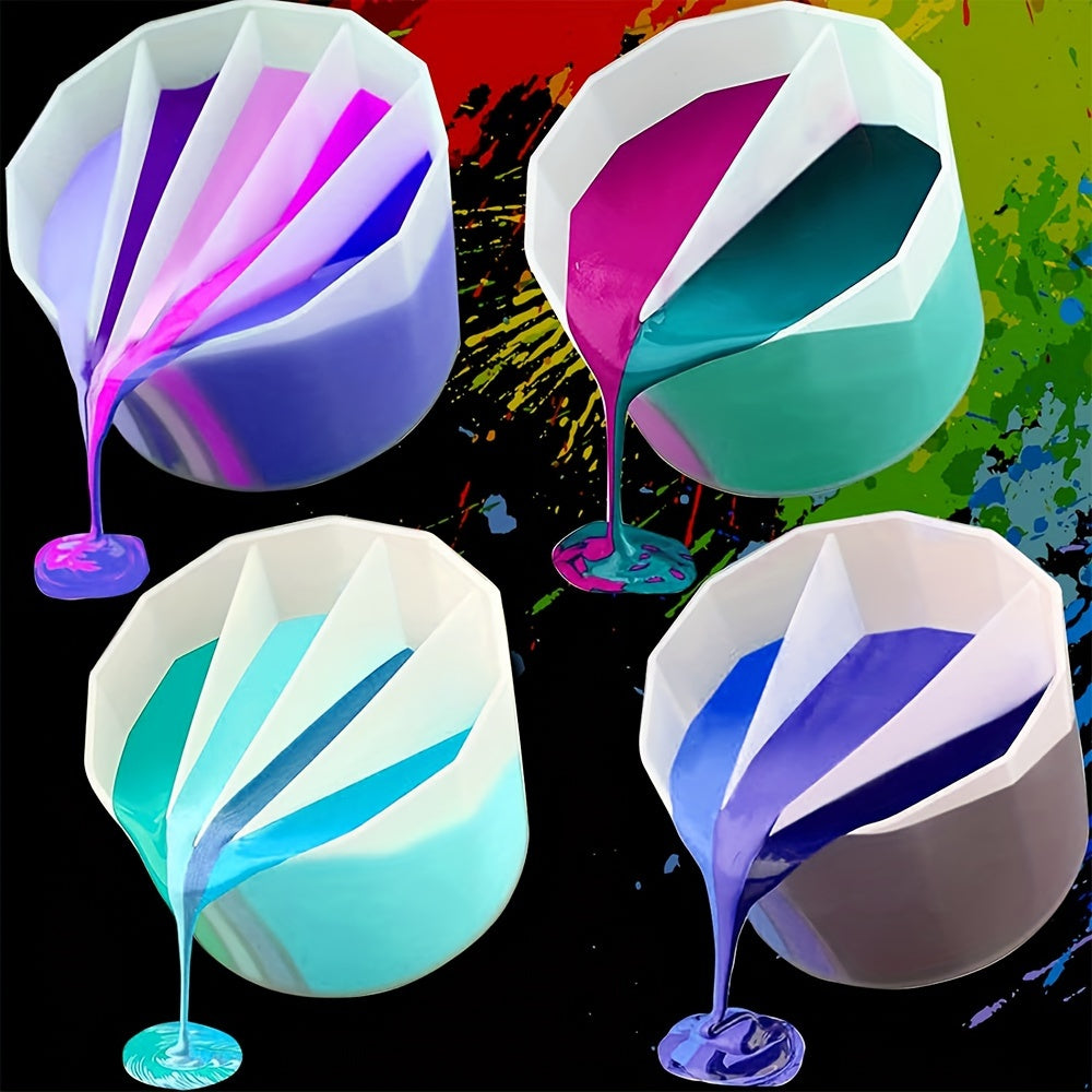 4pcs Reusable Silicone Pouring Cups