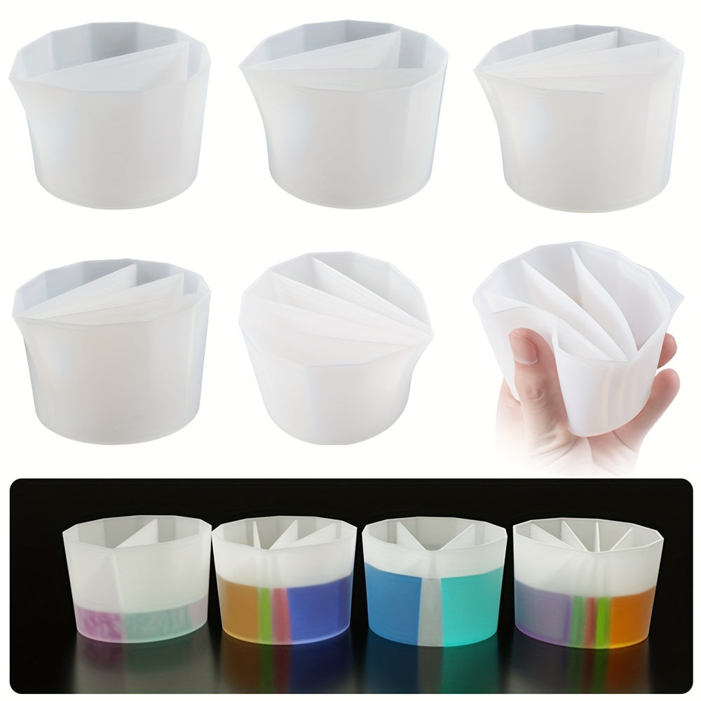 4pcs Reusable Silicone Pouring Cups