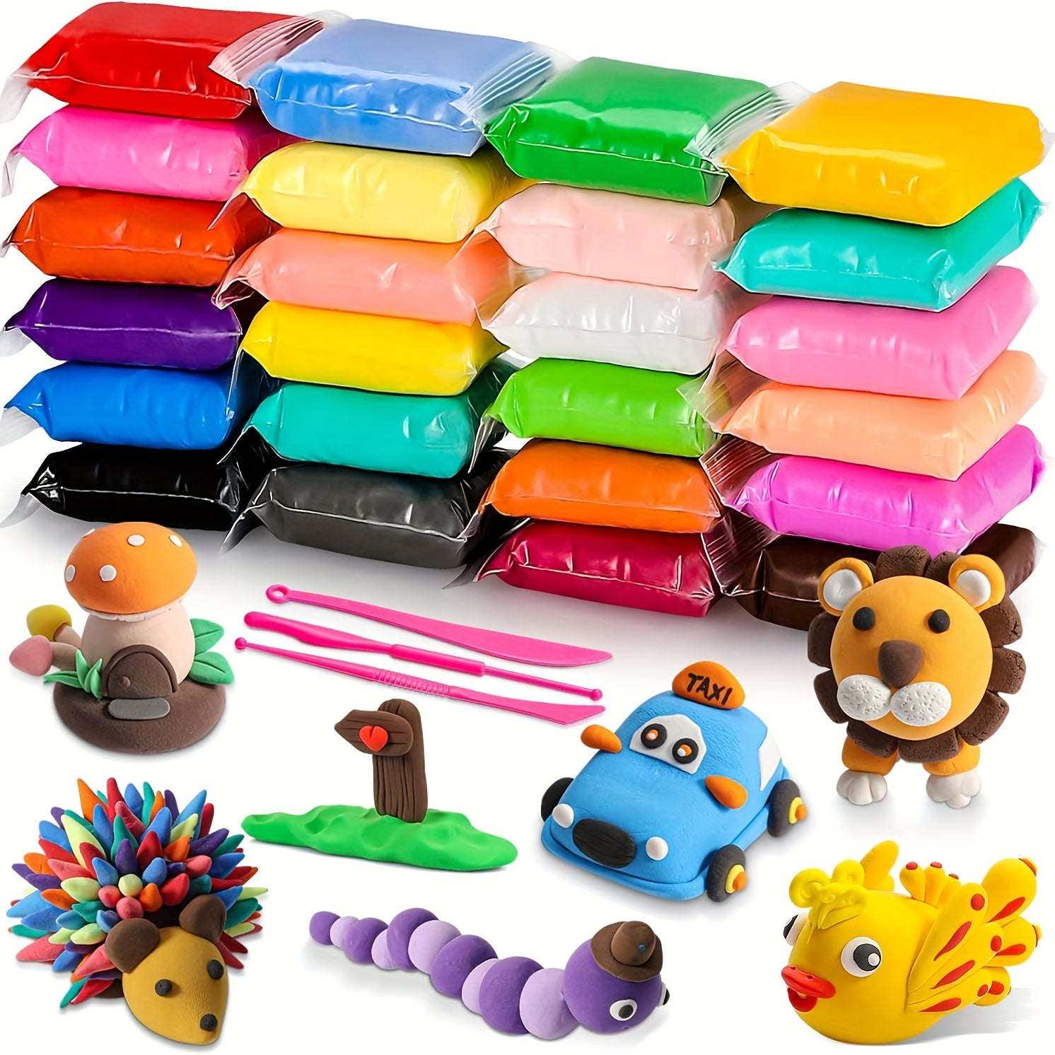 24 Colors Ultra Light Air Dry Clay Set