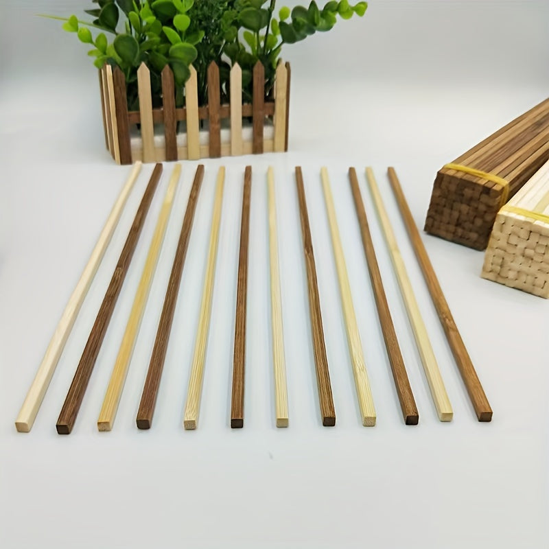 Value Pack 32/64pcs Square Bamboo Craft Sticks