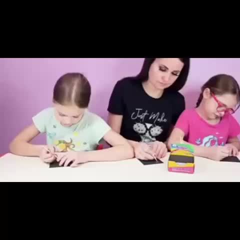 125pcs Rainbow Scratch Art Mini Notes