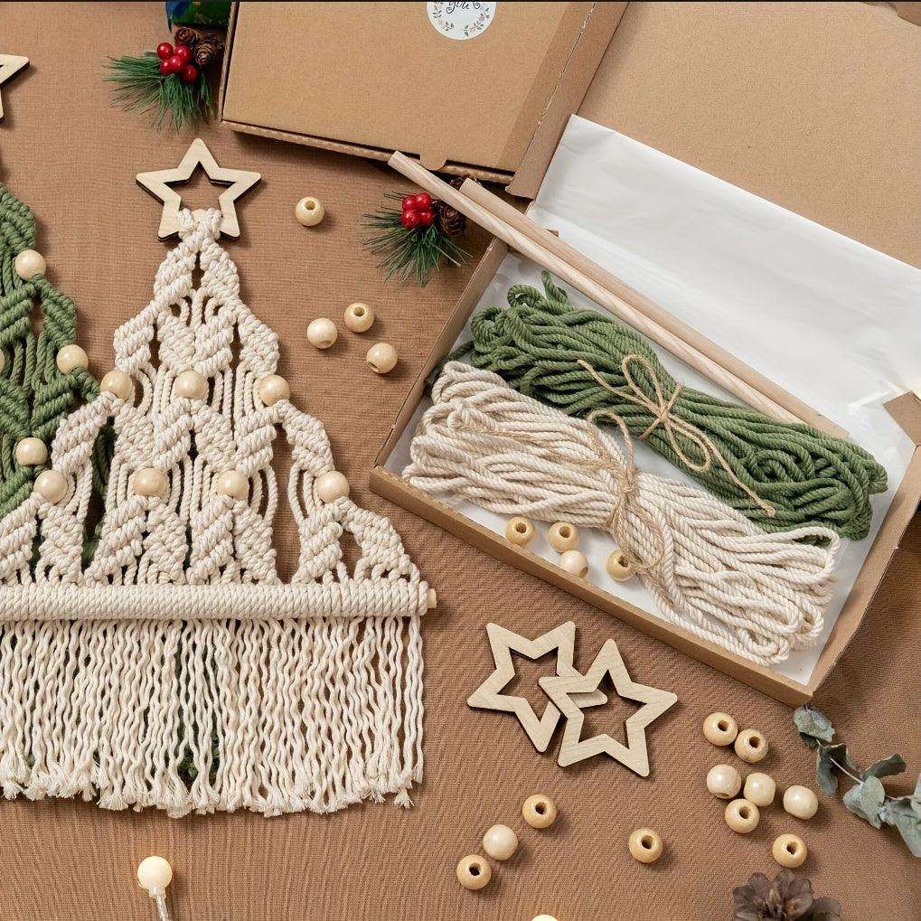 2pcs Woven Christmas Tree DIY Craft Kit