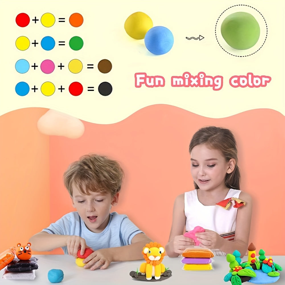 24 Colors Ultra Light Air Dry Clay Set