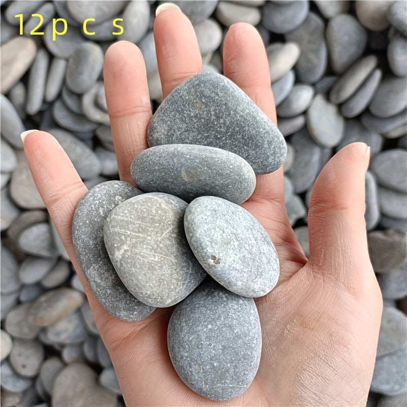 6/12pcs Flat Painting Rocks