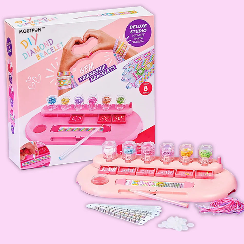 2/5/8Pcs Creative DIY Diamond Painting Wristband