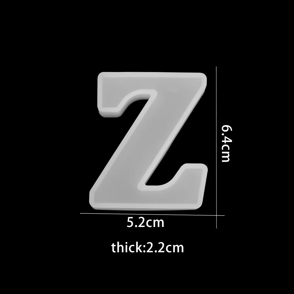3D Alphabet Silicone Mold