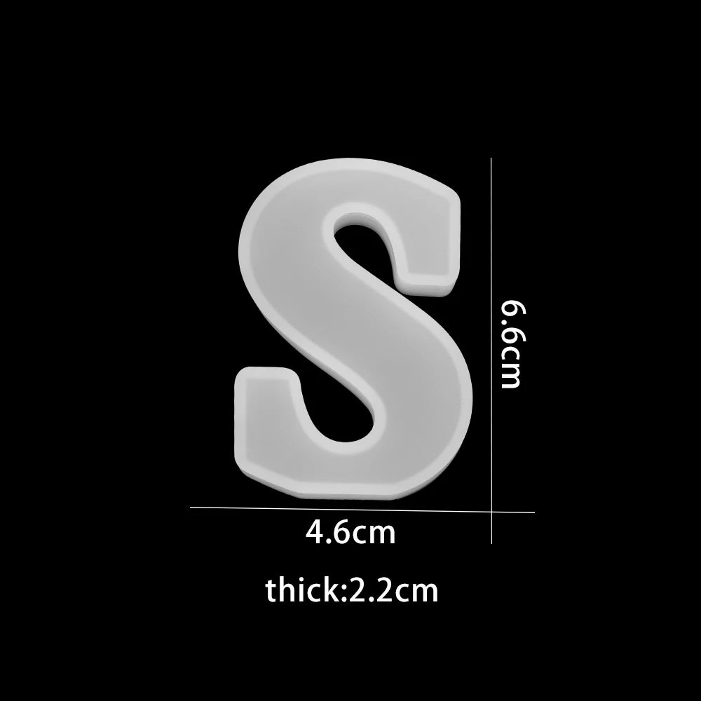 3D Alphabet Silicone Mold