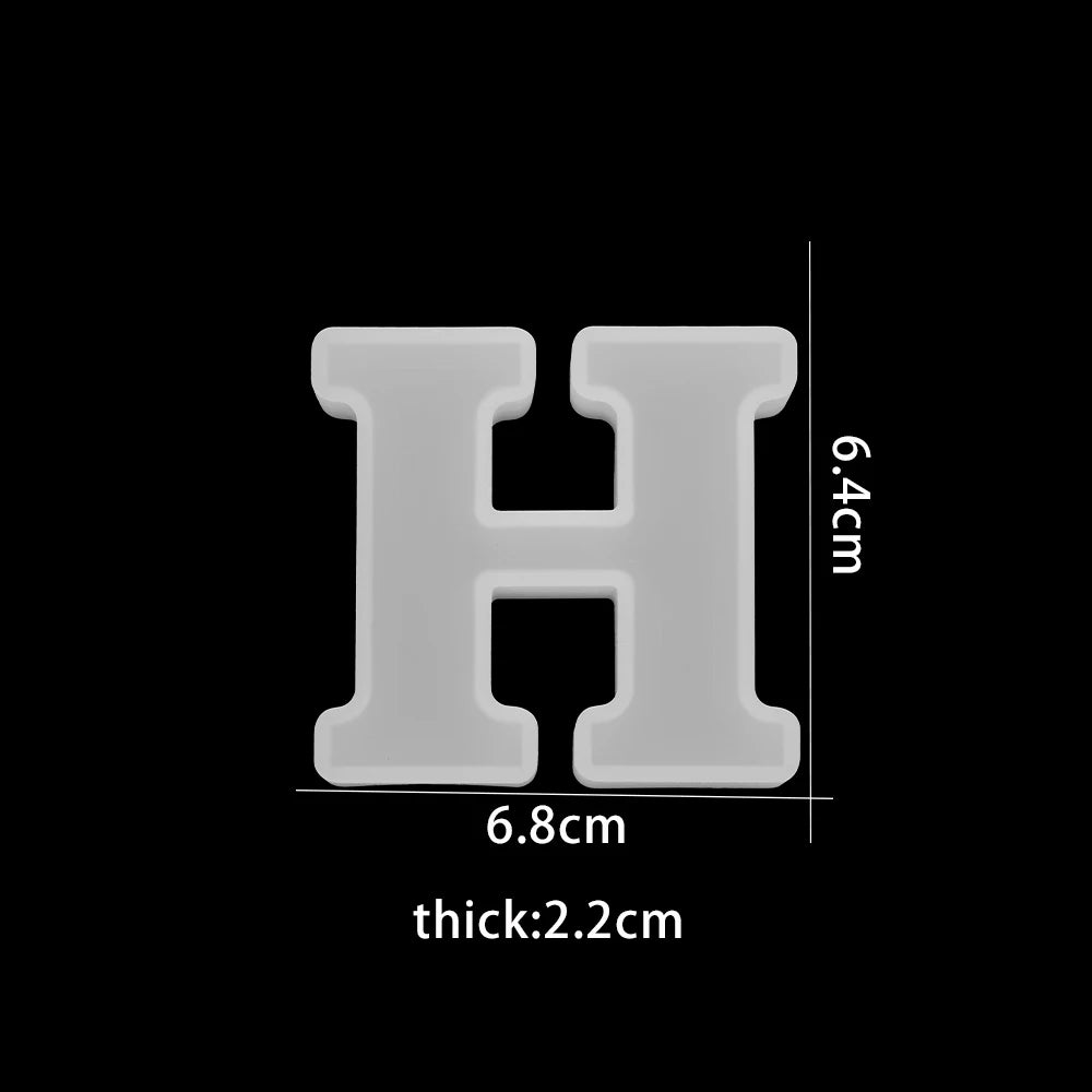 3D Alphabet Silicone Mold