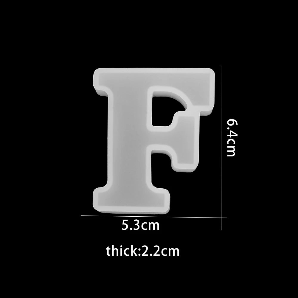 3D Alphabet Silicone Mold