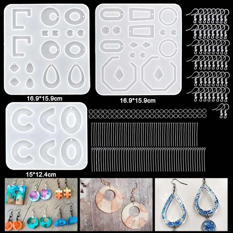 16 Styles Epoxy Resin Casting Molds Set
