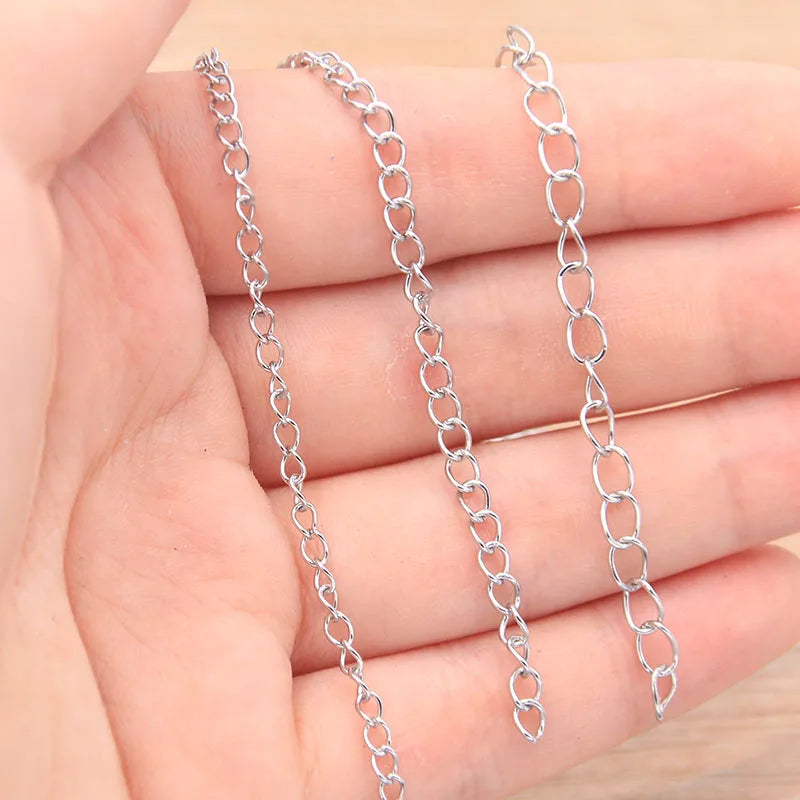5M Stainless Steel Necklace Tail Chains (3 Sizes)