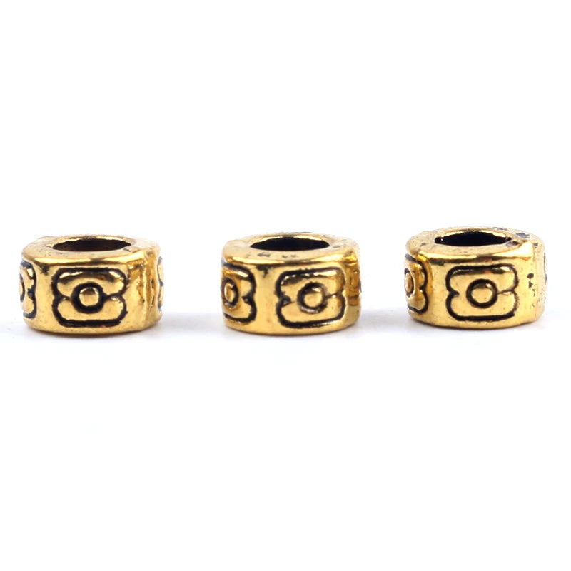 50pcs Gold Rhinestone Spacer Beads for Jewelry DIY