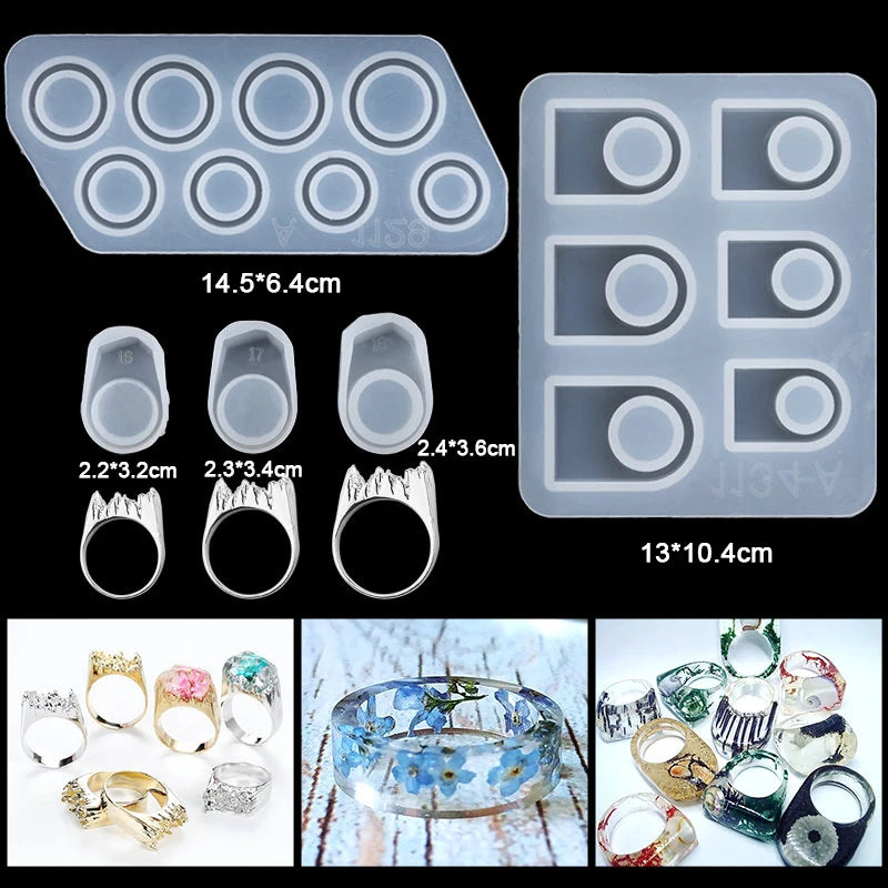 16 Styles Epoxy Resin Casting Molds Set