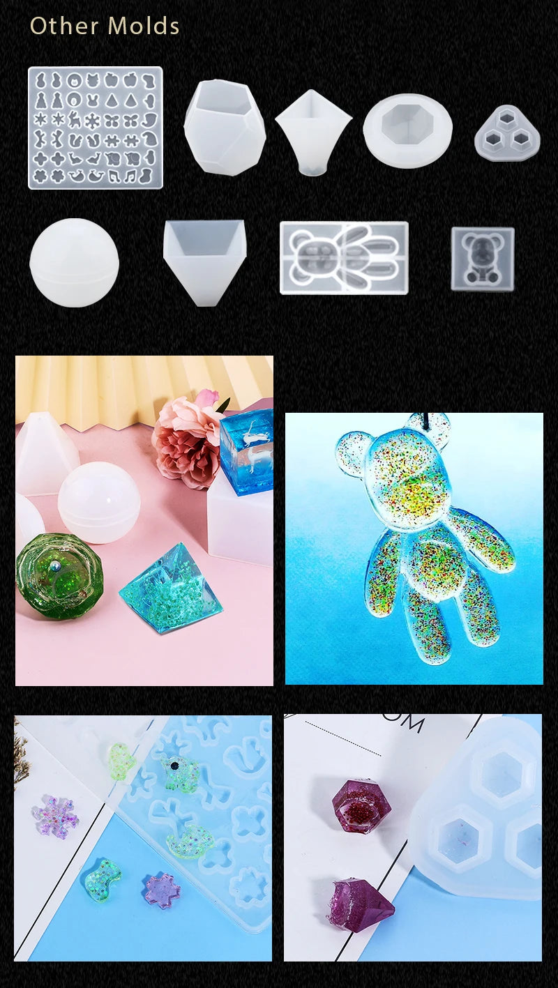 16 Styles Epoxy Resin Casting Molds Set