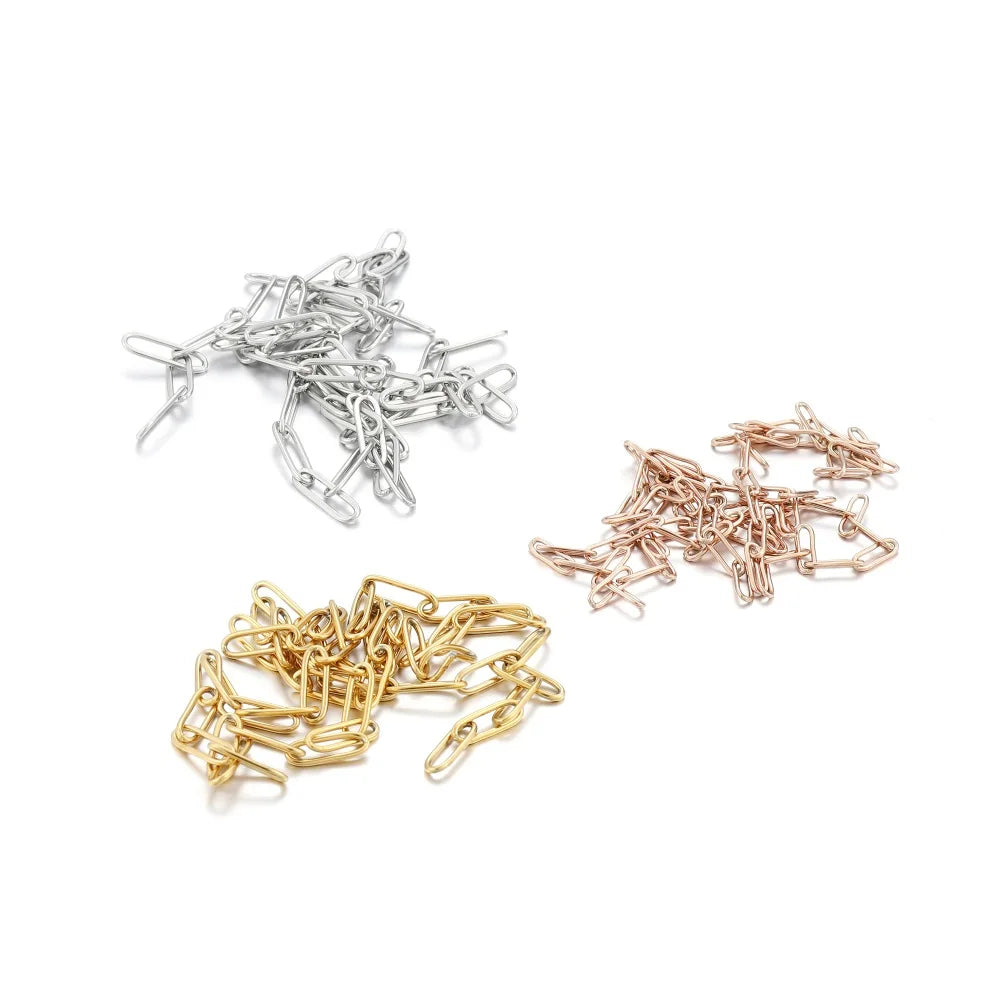 1M 3/4mm Stainless Steel Gold Cable Chain