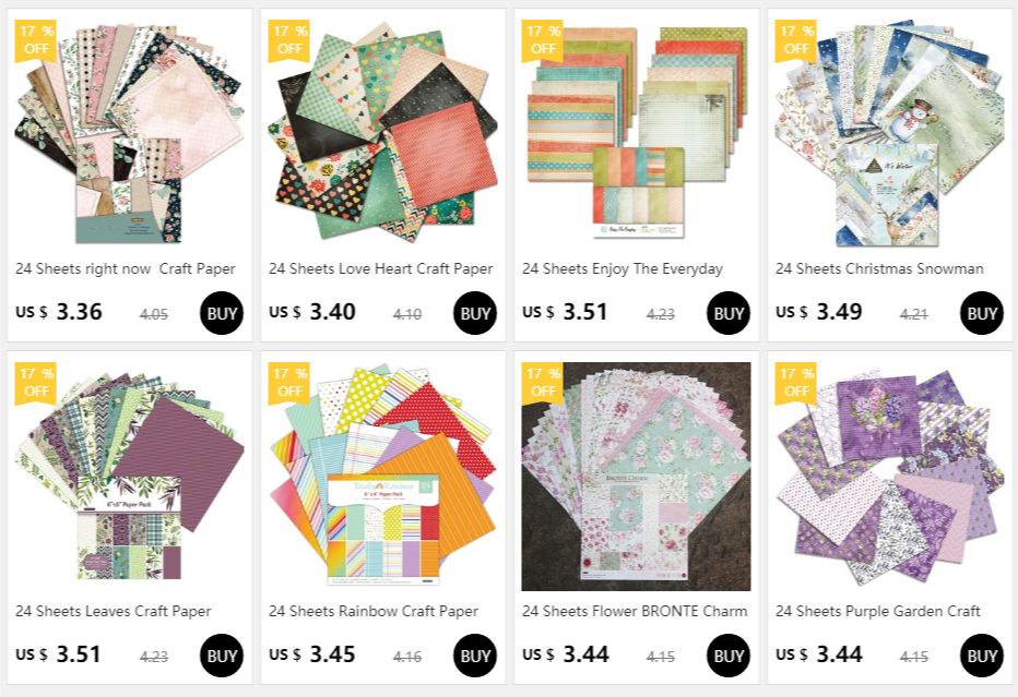24 Sheets Vintage Japanese Craft Paper Pad