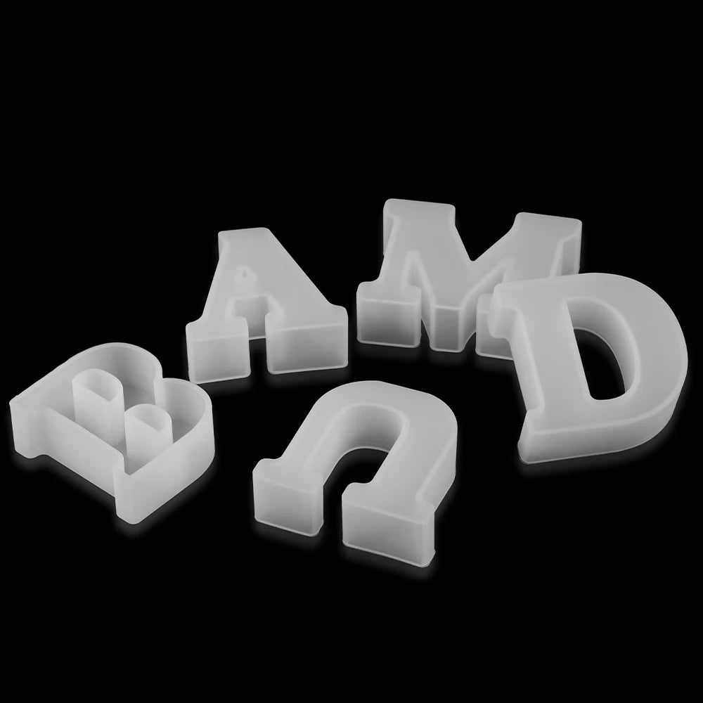 3D Alphabet Silicone Mold