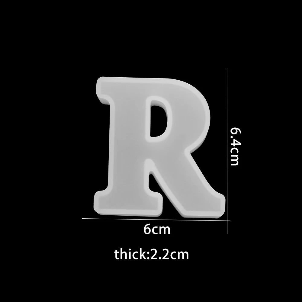 3D Alphabet Silicone Mold