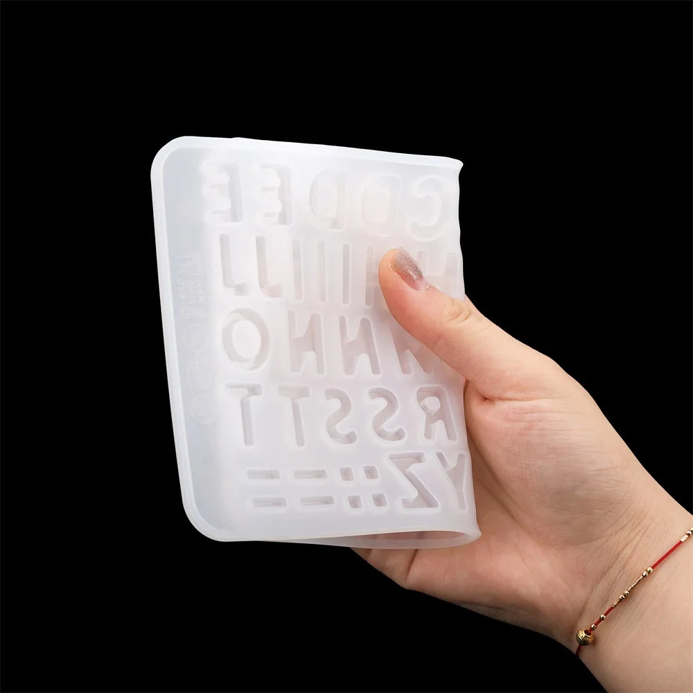 Alphabet & Number Silicone Resin Molds