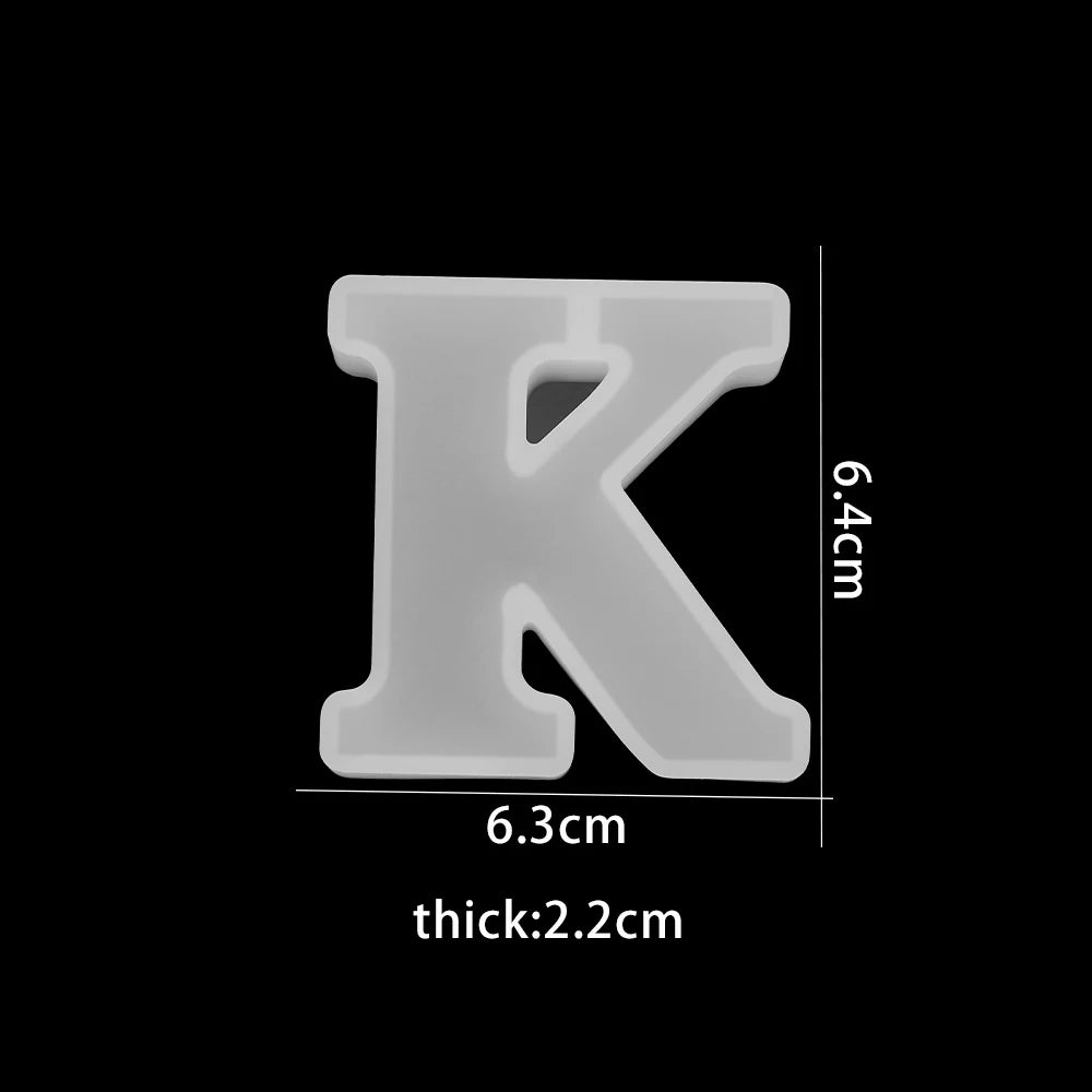 3D Alphabet Silicone Mold