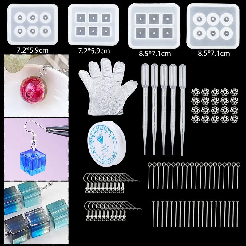 16 Styles Epoxy Resin Casting Molds Set