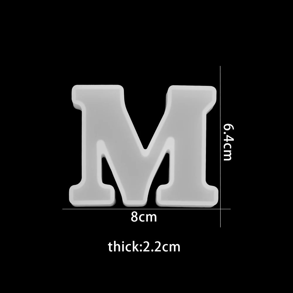 3D Alphabet Silicone Mold