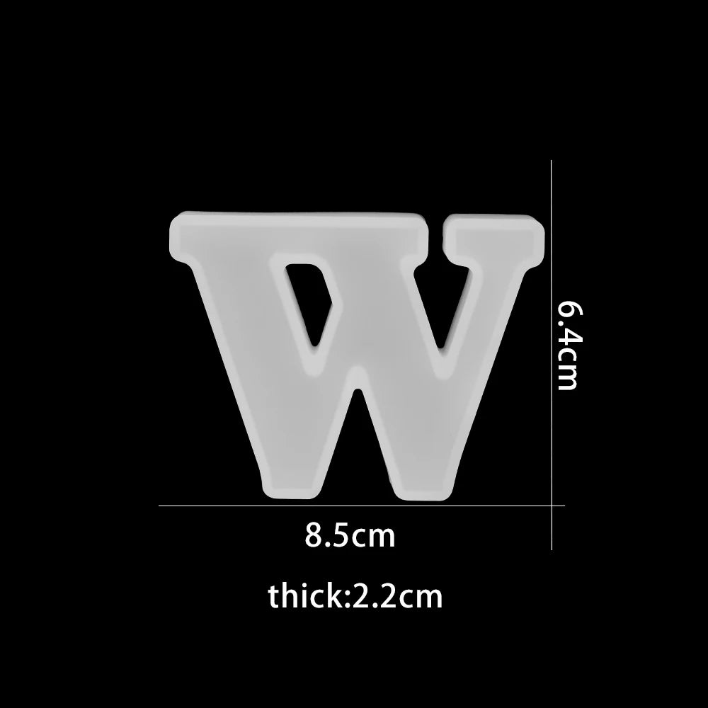 3D Alphabet Silicone Mold