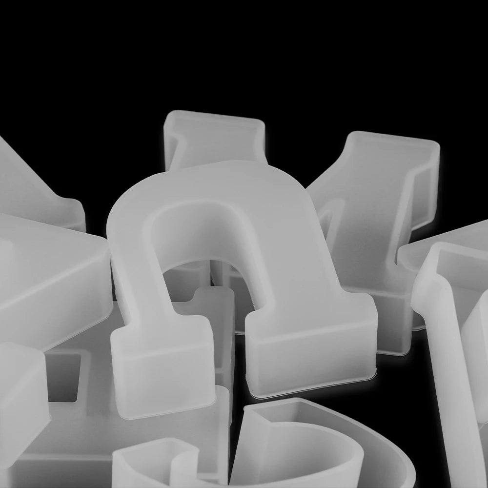3D Alphabet Silicone Mold