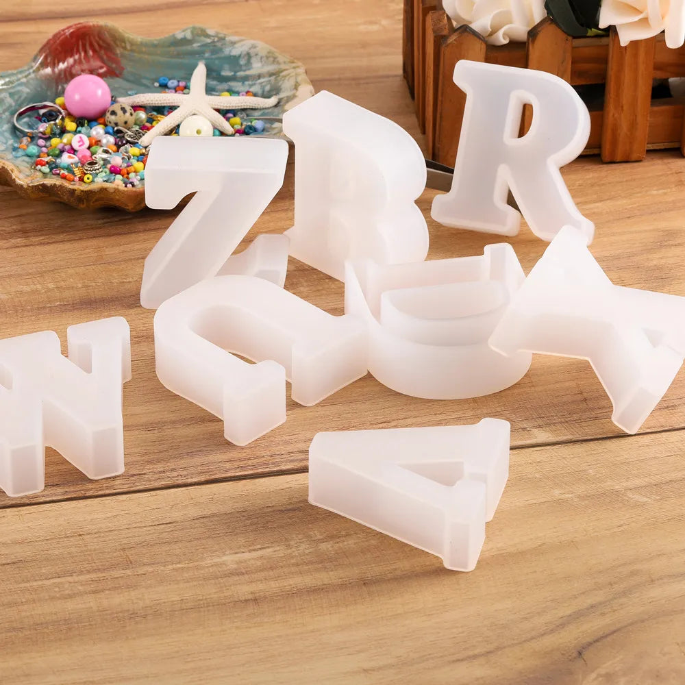 3D Alphabet Silicone Mold