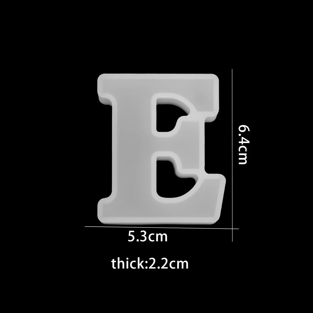 3D Alphabet Silicone Mold