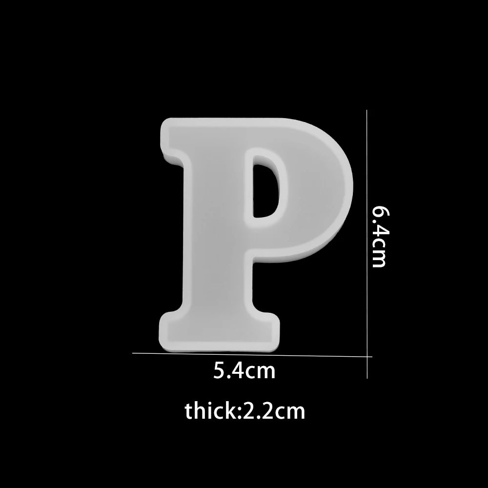 3D Alphabet Silicone Mold