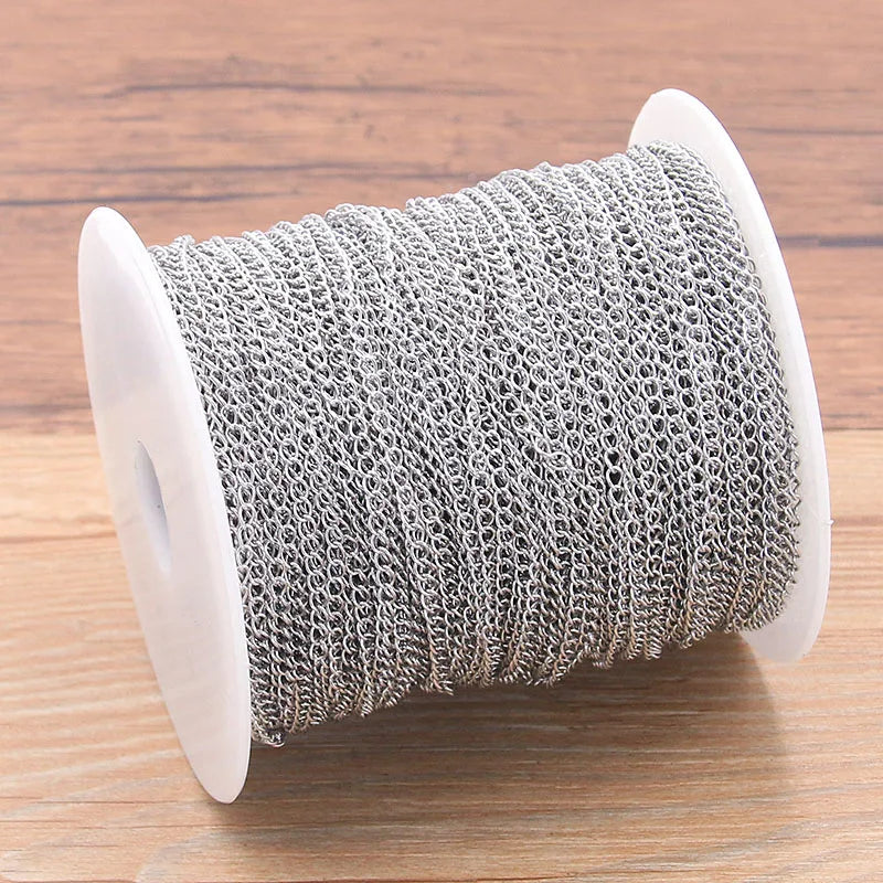 5M Stainless Steel Necklace Tail Chains (3 Sizes)