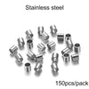 150–500pcs Gold Copper Crimp Tube Beads (1.5–2.5mm)