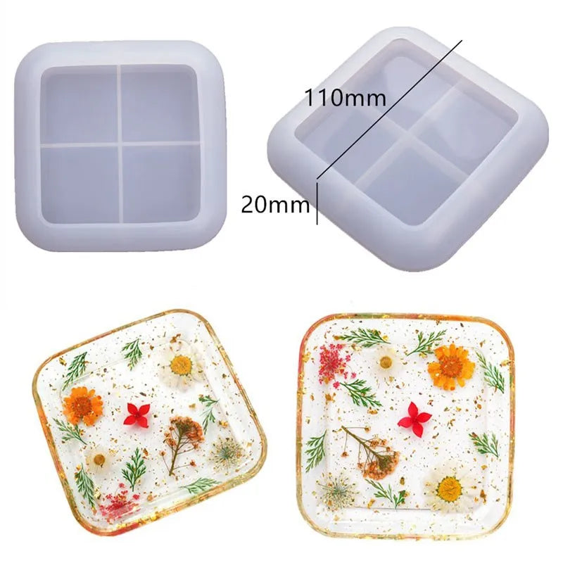 DIY Three-Layer Fruit & Tea Plate Silicone Mold