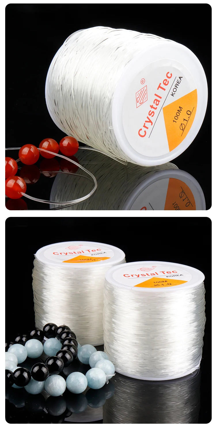 100m Crystal Elastic Beading Thread