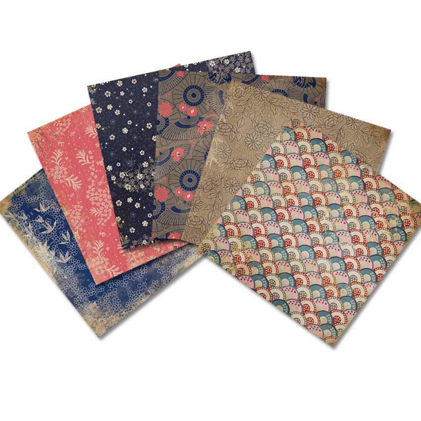 24 Sheets Vintage Japanese Craft Paper Pad