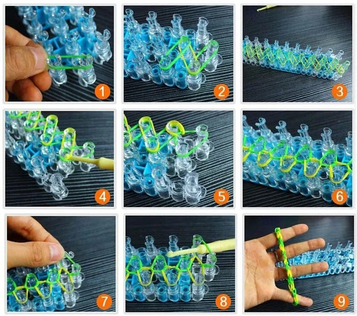 Fashion Rubber Loom Band Weaver Kit