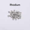500pcs Gold/Silver/Copper Crimp Beads (1.5–3mm)