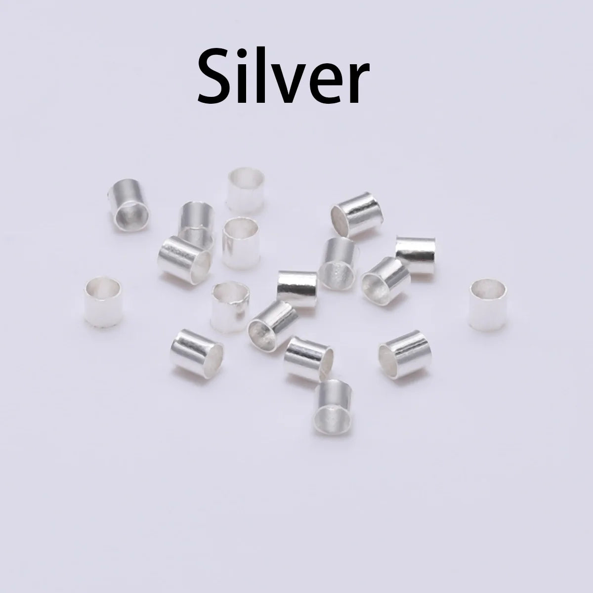 150–500pcs Gold Copper Crimp Tube Beads (1.5–2.5mm)