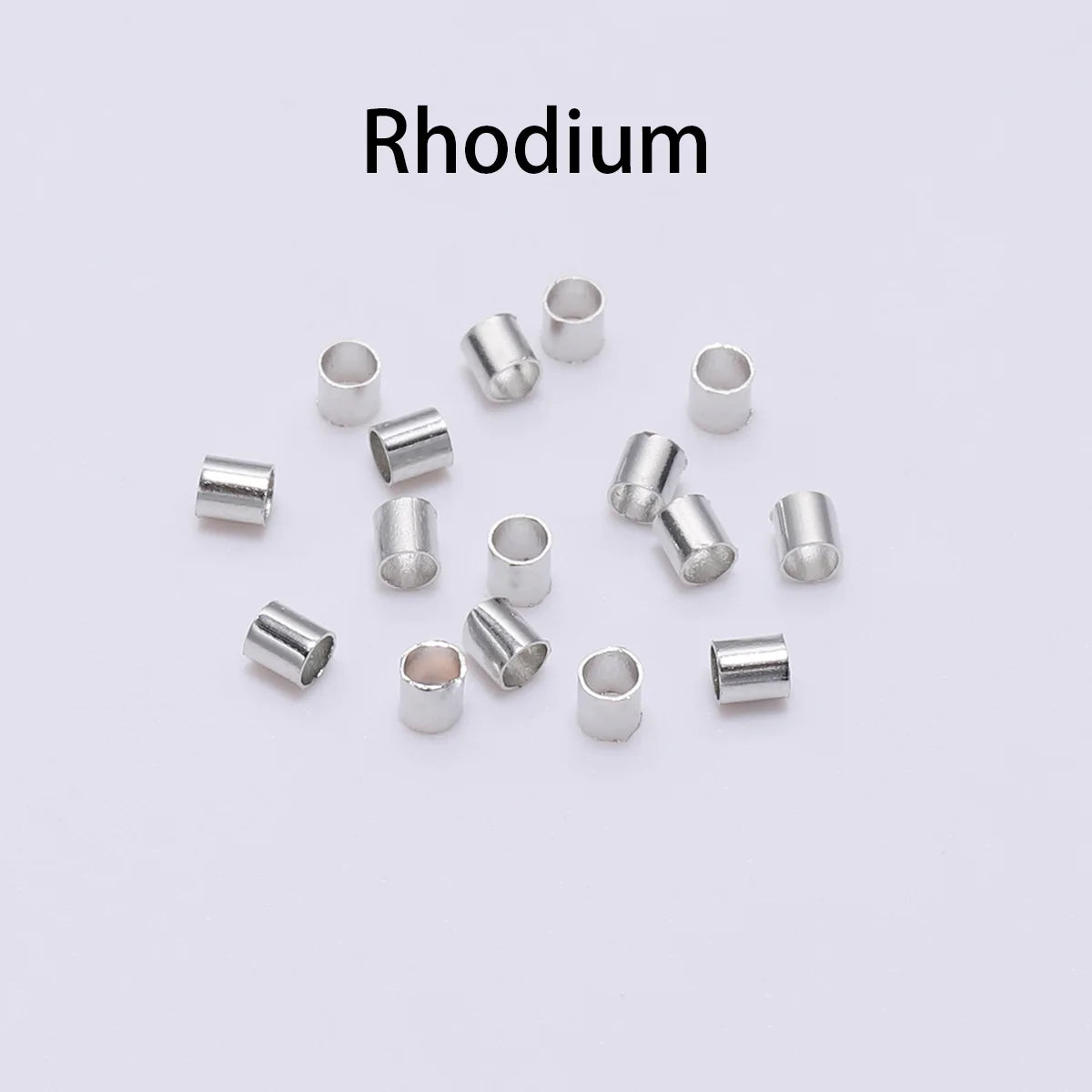 150–500pcs Gold Copper Crimp Tube Beads (1.5–2.5mm)