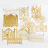 10pcs Bronzing Lace Hollow Scrapbook Craft Paper
