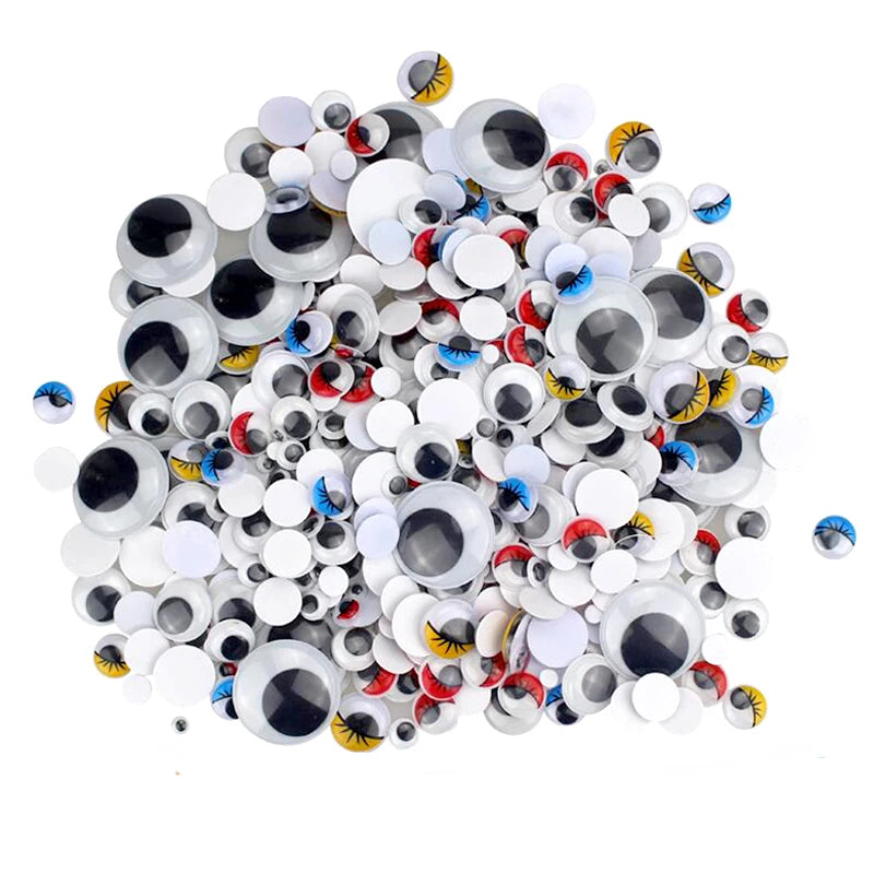 Plush Sticks, Pompoms & Googly Eyes Craft Set