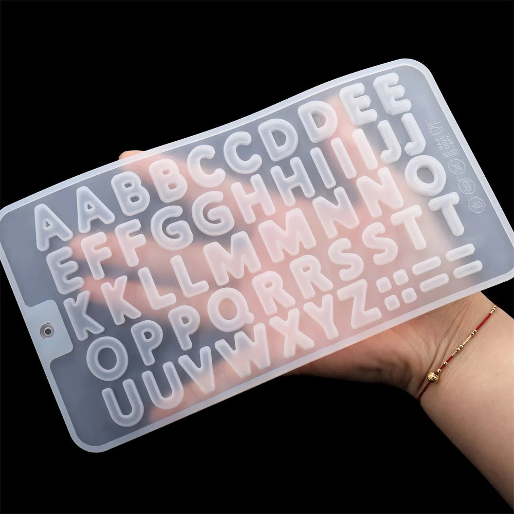 Alphabet & Number Silicone Resin Molds