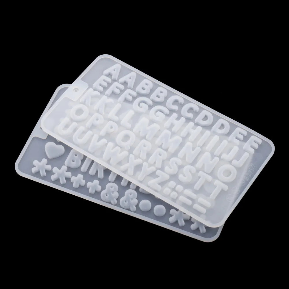 Alphabet & Number Silicone Resin Molds
