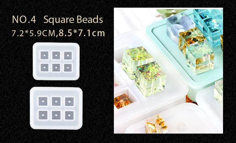 16 Styles Epoxy Resin Casting Molds Set