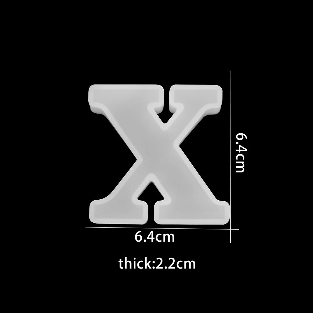 3D Alphabet Silicone Mold