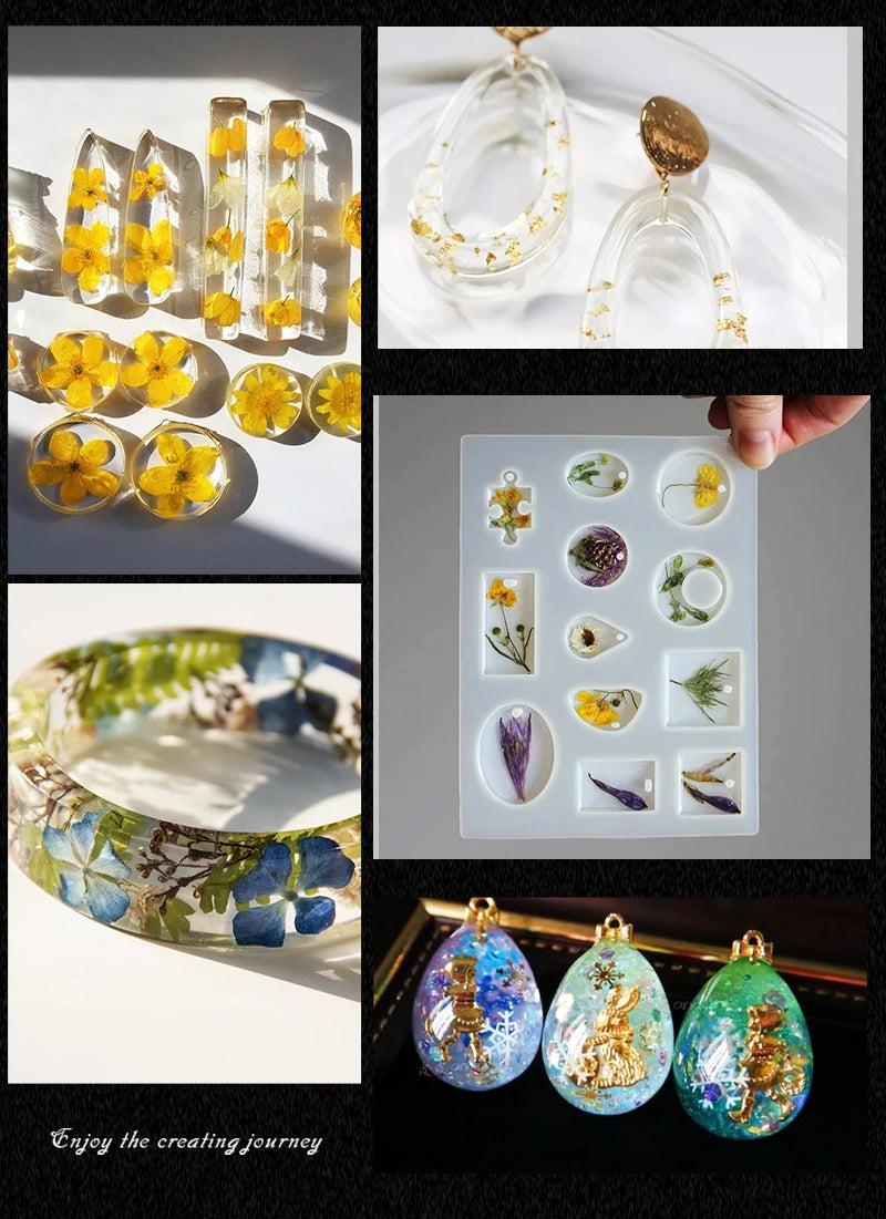 16 Styles Epoxy Resin Casting Molds Set